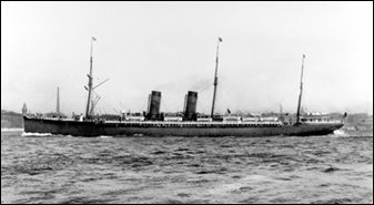 The Cunard Line ship "Umbria" 1884-1910