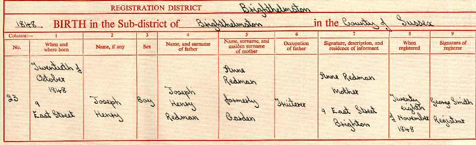Sample Birth Certificate